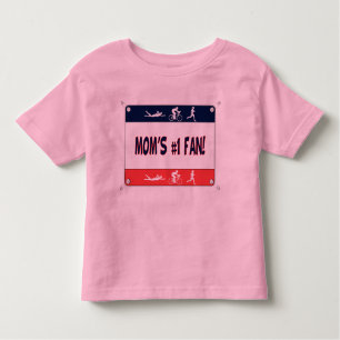 Fan das #1 der Triathlon-Mama Kleinkind T-shirt