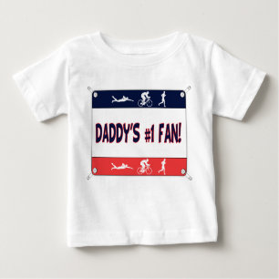 Fan das #1 des Triathlon-Vatis Baby T-shirt