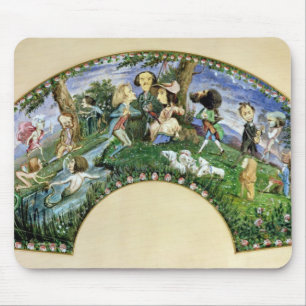 Fan, der George Sand und ihre Freunde darstellt Mousepad