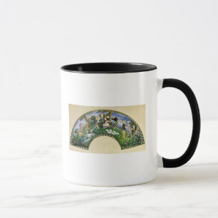 Fan, der George Sand und ihre Freunde darstellt Tasse