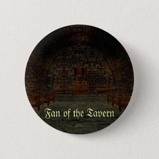 Fan der Taverne - mittelalterlicher Knopf Button (Vorderseite)