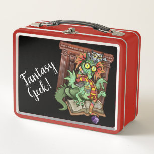 Fan Dragon "Fantasy Geek!" Metall Brotdose