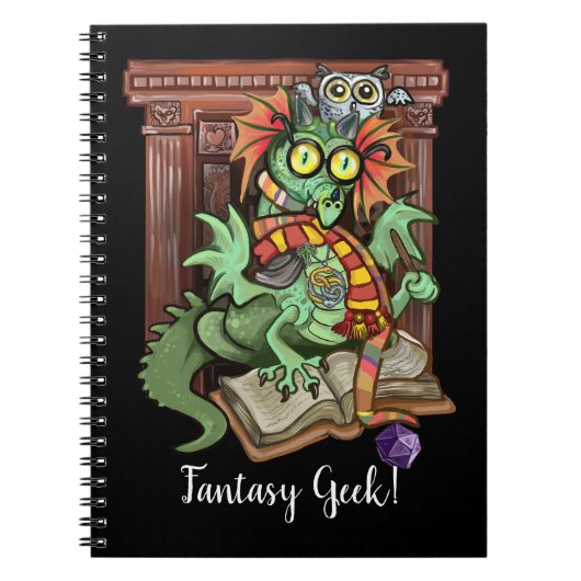 Fan Dragon "Fantasy Geek!" Notizblock (Vorderseite)