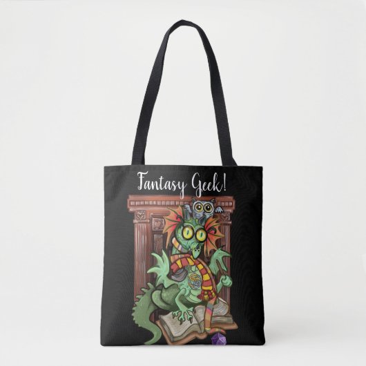 Fan Dragon "Fantasy Geek!" Tasche (Vorderseite)