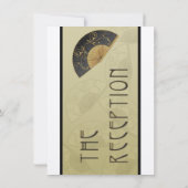 Fan Elegant (Moss) - Personalisierter Empfang einl Einladung (Rückseite)