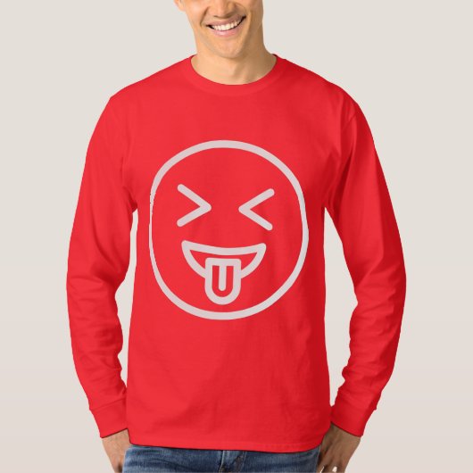 Fan face men rot T-Shirt (Vorderseite)