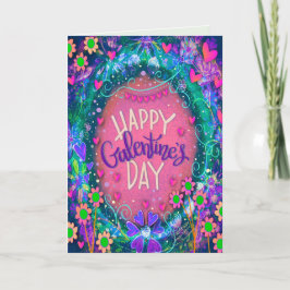 Fan Floral Happy Galentine's Day Hübsch Friend Karte