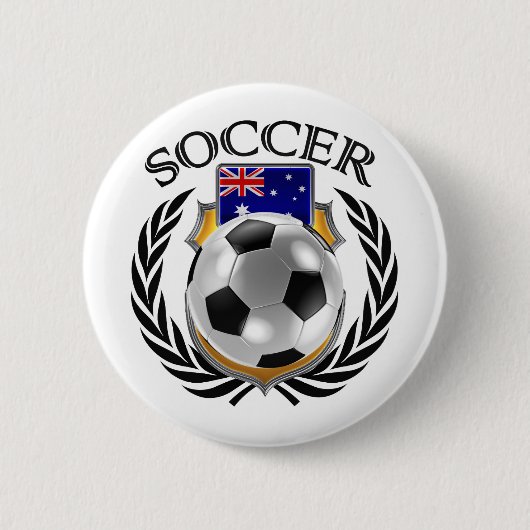 Fan-Gang Australien-Fußball-2016 Button (Vorderseite)