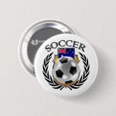 Fan-Gang Australien-Fußball-2016 Button (Vorne & Hinten)