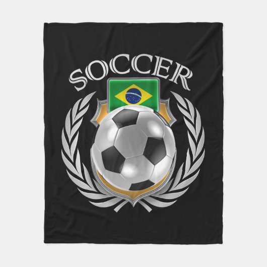 Fan-Gang Brasilien-Fußball-2016 Fleecedecke (Vorderseite)