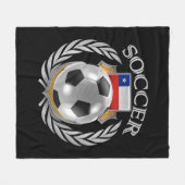 Fan-Gang des Chile-Fußball-2016 Fleecedecke (Vorderseite (Horizontal))