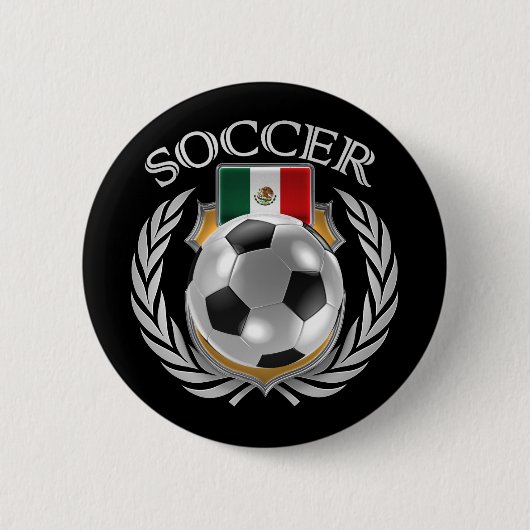 Fan-Gang Mexiko-Fußball-2016 Button (Vorderseite)