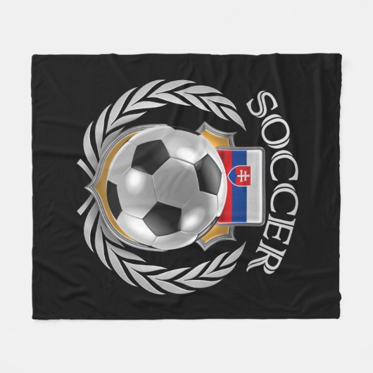 Fan-Gang Slowakei-Fußball-2016 Fleecedecke (Vorderseite (Horizontal))