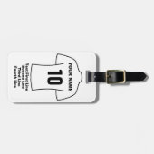 Fan-Gepäckmarke - mit weißen Shirts Gepäckanhänger (Vorderseite horizontal)