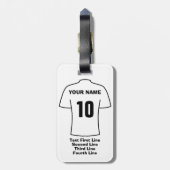 Fan-Gepäckmarke - mit weißen Shirts Gepäckanhänger (Rückseite vertikal)