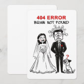 Fan-glückliche Ehe Einladung (Vorne/Hinten)