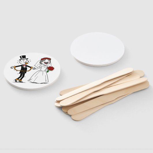 Fan-glückliche Ehe Fächer (Non-assembled)