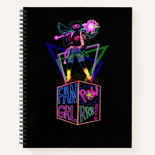 Fan Grl Power Fun Sketch Notizblock (Vorderseite)