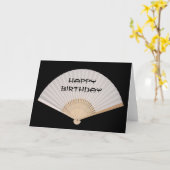 Fan Happy Birthday Card Karte (Gelbe Blume)