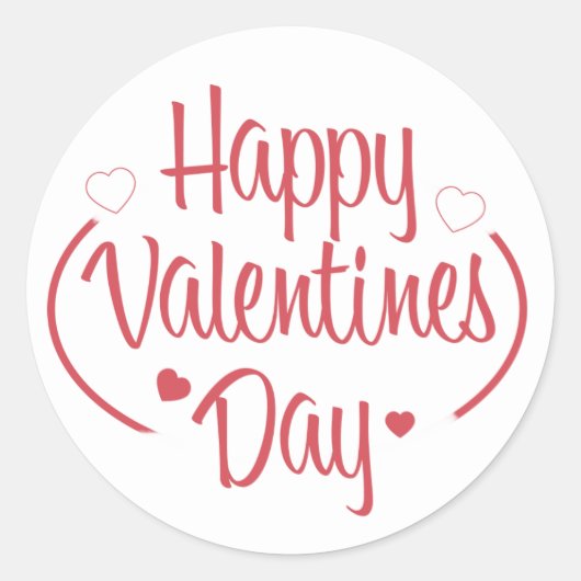 Fan Happy Valentine's Day Sticker (Vorderseite)
