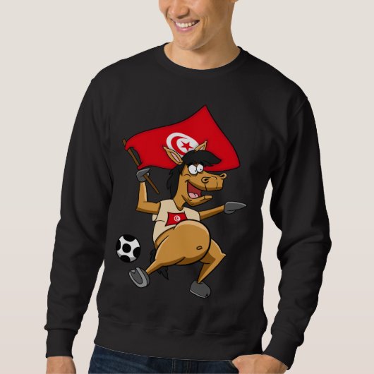 Fan horse Tunisia Sweatshirt (Vorderseite)