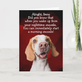 Fan Hund Karte (Vorderseite)