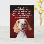 Fan Hund Karte (Gelbe Blume)