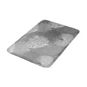 Fan-korallenroter Druck, Schatten des silbernen Badematte (Schrägansicht)