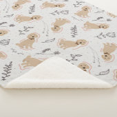 Fan Labradoodle Hand Drawn Sherpa Blanken Sherpadecke (3/4)