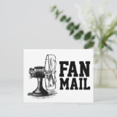 FAN MAIL Funny Postcard Postkarte (Stehend Vorderseite)
