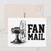 FAN MAIL Funny Postcard Postkarte (Vorne/Hinten)
