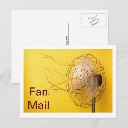 Fan Mail Postkarte (Vorne/Hinten)