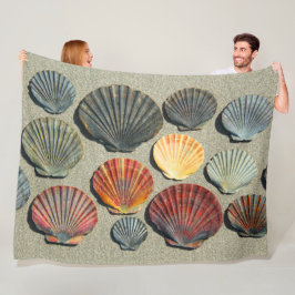 FAN-MUSCHELN FLEECEDECKE