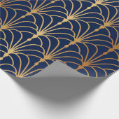 Fan nahtloses Muster. Chinesisch, japanisch. Tra Geschenkpapier (Ecke)