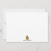 Fan niedlicher Junge-Piratengeburt Einladung (Rückseite)