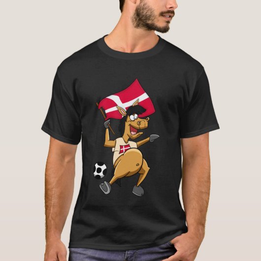 Fan-Pferd Dänemark T-Shirt (Vorderseite)