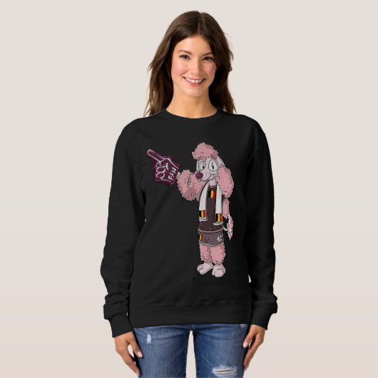 Fan Poodle Belgium Sweatshirt (Vorne ganz)