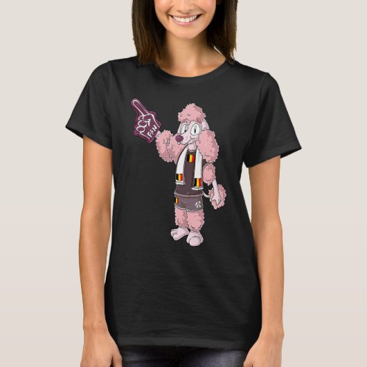Fan Poodle Belgium T-Shirt (Vorderseite)