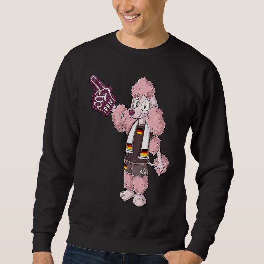 Fan Poodle Germany Sweatshirt (Vorderseite)
