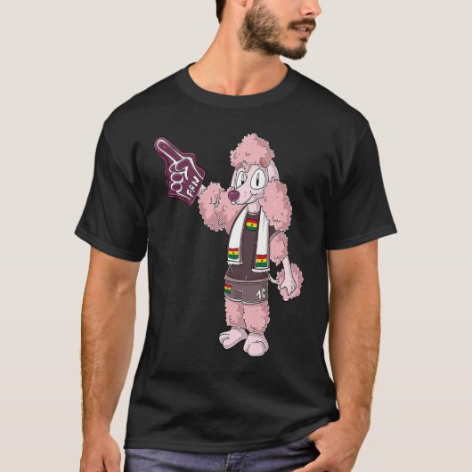 Fan Poodle Ghana T-Shirt (Vorderseite)