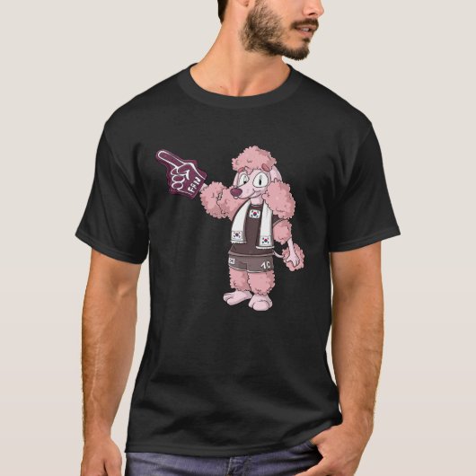 Fan Poodle South Korea T-Shirt (Vorderseite)