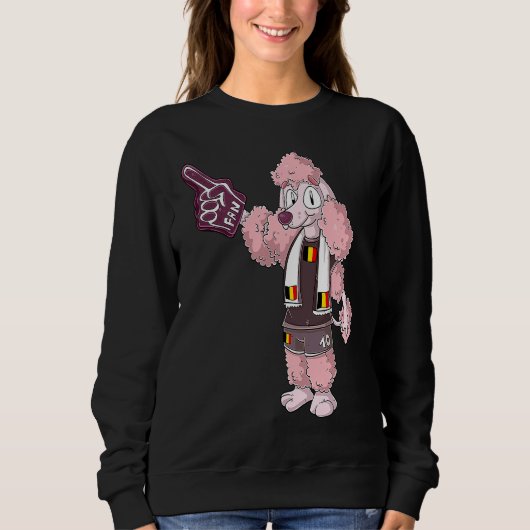 Fan Pudel Belgien Sweatshirt (Vorderseite)