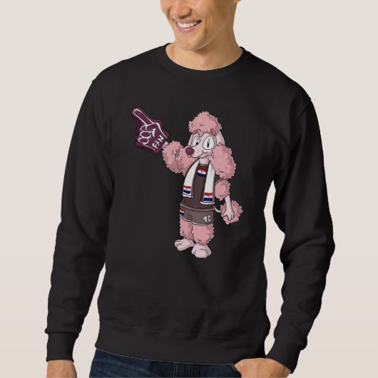 Fan Pudel Kroatien Sweatshirt (Vorderseite)