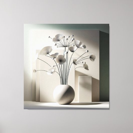 Fan-Shaped Floral Structure Leinwanddruck (Vorderseite)