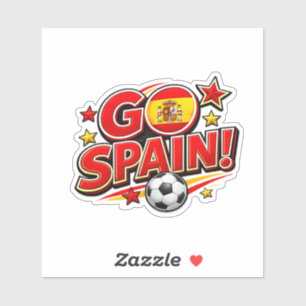FAN SPANIEN Fußball Fan Patriotisches Spanien F Aufkleber