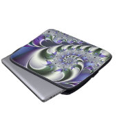 Fan Spiral Niedlich Cool Moderne Abstrakte Kunst Laptopschutzhülle (Vorne Knopf)