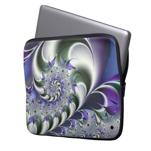 Fan Spiral Niedlich Cool Moderne Abstrakte Kunst Laptopschutzhülle (Vorderseite Links)