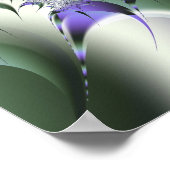 Fan Spiral Niedlich Cool Moderne Abstrakte Kunst Poster (Ecke)