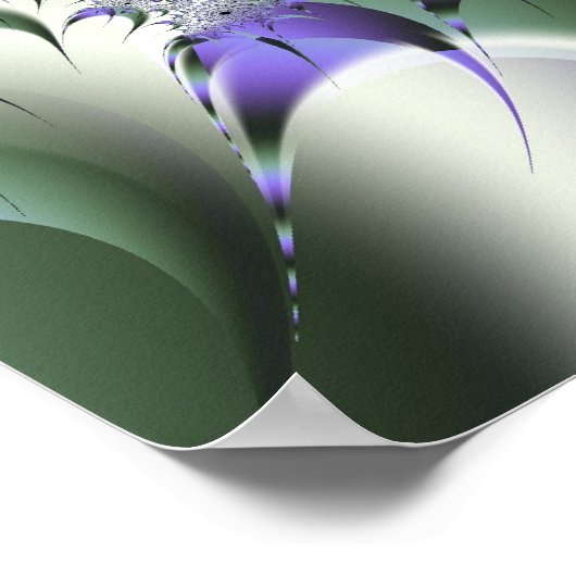 Fan Spiral Niedlich Cool Moderne Abstrakte Kunst Poster (Ecke)