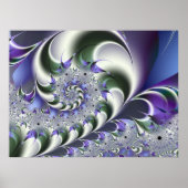 Fan Spiral Niedlich Cool Moderne Abstrakte Kunst Poster (Vorne)